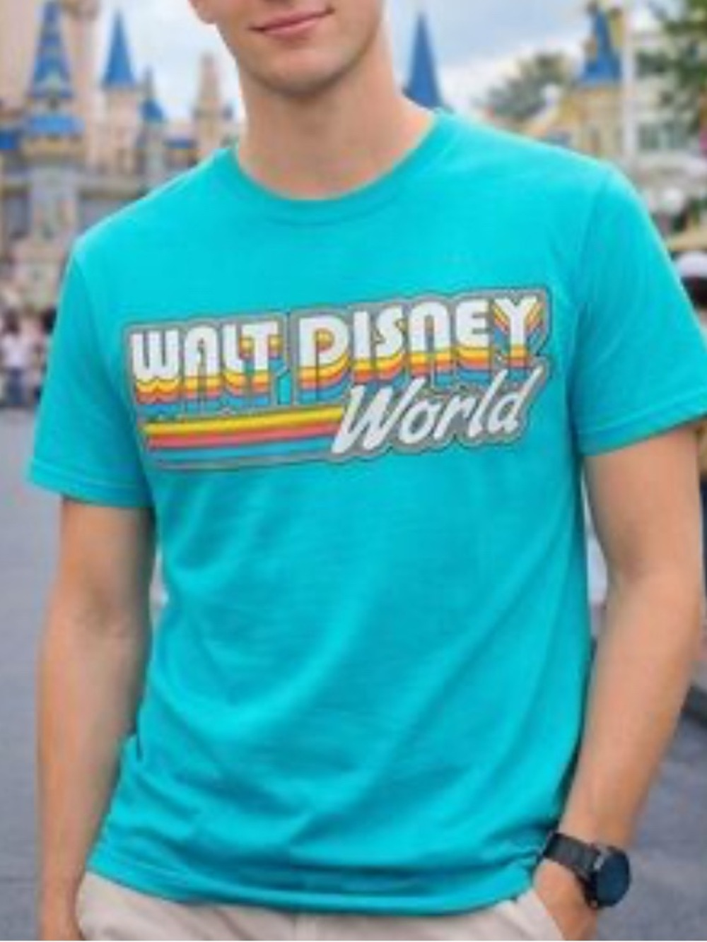 Disney Unisex Teal Graphic T-Shirt